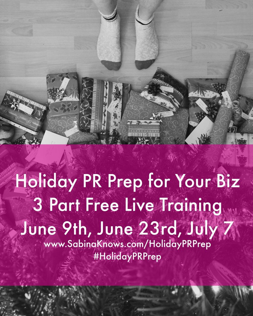 Holiday PR Prep Begins June 9th: Join this FREE Online Training Series