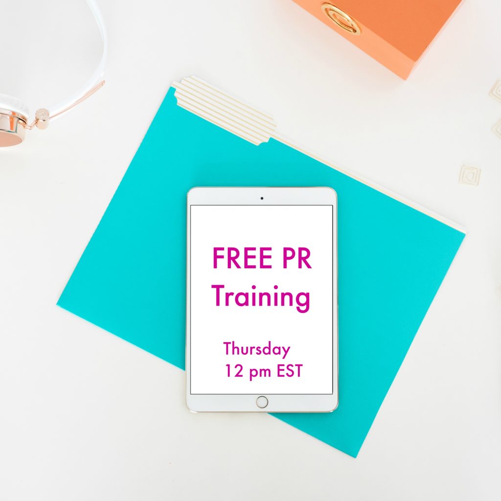 This Week’s FREE PR Training: Automation is Your Salvation: Strategies to Streamline Your PR, Social Media, & Newsletter
