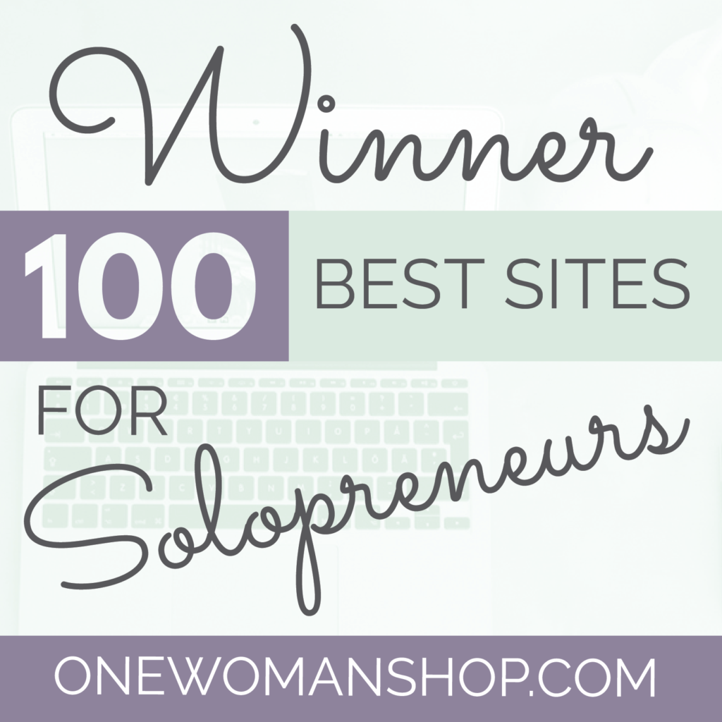 We Won: Top 100 Websites for Solopreneurs Features Our Resources for Small Biz Owners!